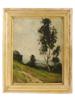 POLISH LANDSCAPE PAINTING BY JAN STANISLAWSKI SIGNED PIC-0