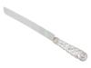 JUDAICA SHEFFIELD STEEL AND SILVER CHALLAH KNIFE PIC-1