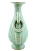 RARE CHINESE LONGQUAN CELADON RING HANDLED VASE PIC-4