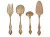 JAPANESE 24K GOLD PLATED STAINLESS STEEL SERVING SET PIC-2