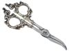ANTIQUE AMERICAN STERLING SILVER AND STEEL SCISSORS PIC-1