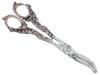 ANTIQUE AMERICAN STERLING SILVER AND STEEL SCISSORS PIC-1