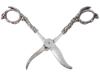 VOSS CUT GERMAN STERLING SILVER AND STEEL SCISSORS PIC-2