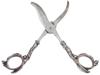 VOSS CUT GERMAN STERLING SILVER AND STEEL SCISSORS PIC-3