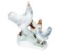 HUNGARIAN ZSOLNAY GLAZED PORCELAIN CHICKEN FIGURE PIC-0