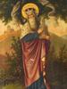 GERMAN OIL PAINTING OF A SAINT BY RUDOLF ROTHKAHL PIC-1