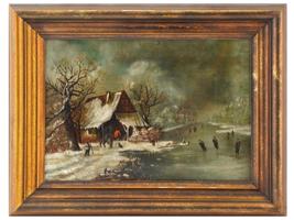 ANTIQUE DUTCH SCHOOL OIL PAINTING SIGNED BY ARTIST
