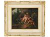 FRENCH CUPIDS OIL PAINTING AFTER FRANCOIS BOUCHER PIC-0