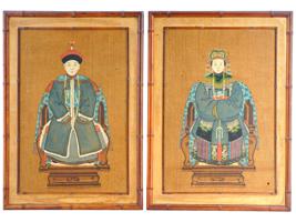 ANTIQUE CHINESE WATERCOLOR PAINTINGS ON PAPER