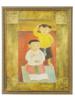 VIETNAMESE FRENCH INK SILK PAINTING ATTR MAI THU PIC-0