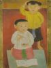 VIETNAMESE FRENCH INK SILK PAINTING ATTR MAI THU PIC-1