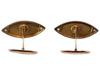 ANTIQUE RUSSIAN 14K GOLD AND DIAMONDS CUFFLINKS PIC-2