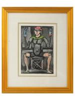 GEORGES ROUAULT FRENCH CIRCUS WOODBLOCK PRINT W COA