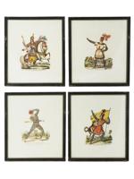ENGLISH LITHOGRAPHS OF THEATER CHARACTERS 19TH C