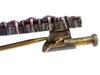 ANTIQUE VICTORIAN 14K GOLD AND GARNET BAR BROOCH PIC-7