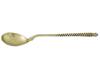 RUSSIAN GILT SILVER NIELLO DESSERT SPOONS PIC-2