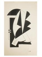 ATTR TO LEE KRASNER RUSSIAN AVANT GARDE PAINTING