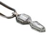 JUDITH LEIBER BAGUETTE CRYSTAL CHAIN PENDANT IOB PIC-3