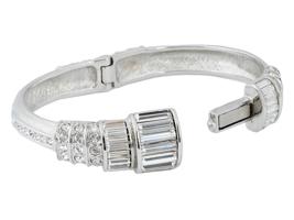 JUDITH LEIBER CRYSTAL RENEE BANGLE BRACELET IOB