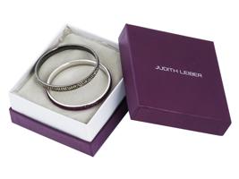 JUDITH LEIBER SLIM SHIMMY PAVE BANGLE BRACELETS IOB