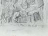 1979 AMERICAN PENCIL DRAWING BY ELAINE DE KOONING PIC-2