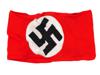 WWII GERMAN NSDAP MEMBERS ARMBAND WITH SWASTIKA PIC-0