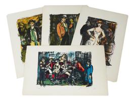 GROUP OF THEATRE LITHOGRAPHS BY ARBIT BLATAS SIGNED