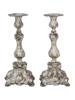 ANTIQUE POLISH MARCIN JARRA SILVER PLATED CANDLESTICKS PIC-0