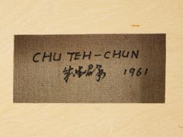 ATTR TO CHU TEH CHUN ABSTRACT CHINESE OIL PAINTING