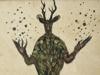 BRITISH MIXED MEDIA PAINTING BY LEONORA CARRINGTON PIC-3