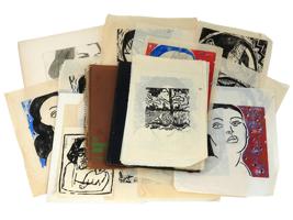 SKETCHBOOKS AND VARIOUS PRINTS AND PENCIL DRAWINGS