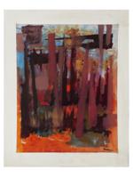 ATTR JACK TWORKOV ABSTRACT AMERICAN OIL PAINTING