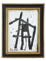 AMERICAN ABSTRACT PAINTING ATTR TO FRANZ KLINE 1946