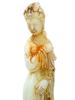 ANTIQUE CHINESE HAND CARVED JADE FIGURE OF GUANYIN PIC-7