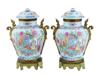 CHINESE REPUBLIC FAMILLE ROSE PORCELAIN URN VASES PIC-2