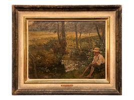 ANTIQUE 19TH C AMERICAN PAINTING BY WINSLOW HOMER