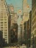 ATTR TO ANNA RICHARDS BREWSTER NY CITYSCAPE PAINTING PIC-1