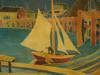 AMERICAN BLANCHE LAZZELL SCHOOL SEASCAPE PAINTING PIC-1