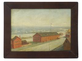AMERICAN LIBBY PRISON PAINTING MARTIN B. LEISSER