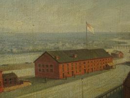 AMERICAN LIBBY PRISON PAINTING MARTIN B. LEISSER