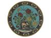 ANTIQUE JAPANESE MEIJI ERA CLOISONNE ENAMEL PLATE PIC-0