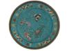 ANTIQUE JAPANESE MEIJI ERA CLOISONNE ENAMEL PLATE PIC-0