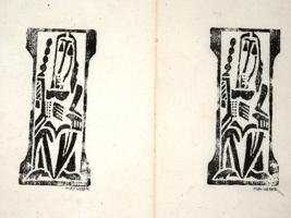 THREE DOUBLE WOODCUTS ON PAPER BY MAX WEBER 1920S