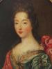 ANTIQUE FRENCH NOBLE FEMALE PORTRAIT OIL PAINTINGS PIC-1