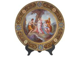 ANTIQUE 19TH C ROYAL VIENNA CABINET PORCELAIN PLATE