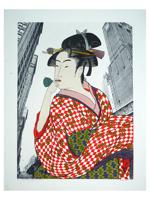 JAPANESE STYLE SERIGRAPH PRINT BY MICHAEL JAY KNIGIN