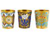 RUSSIAN SOVIET ERA GILT CHAMPLEVE ENAMEL SHOT CUPS PIC-1