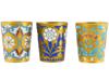 RUSSIAN SOVIET ERA GILT CHAMPLEVE ENAMEL SHOT CUPS PIC-2