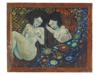 IN THE MANNER OF GUSTAV KLIMT NUDE WOMEN OIL PAINTING PIC-0