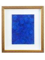 ATTR YVES KLEIN MONOCHROME BLUE MIXED MEDIA PAINTING